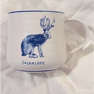 Set 2- Rare* 2017 Molly Hatch Anthropologie “Jackalope” Coffee/Tea Mug